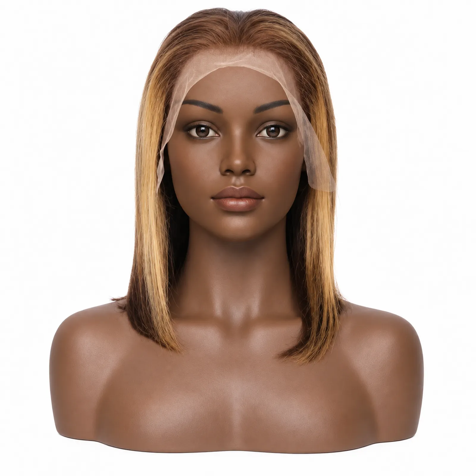 4/27 Highlight Straight Bob Wig – front view