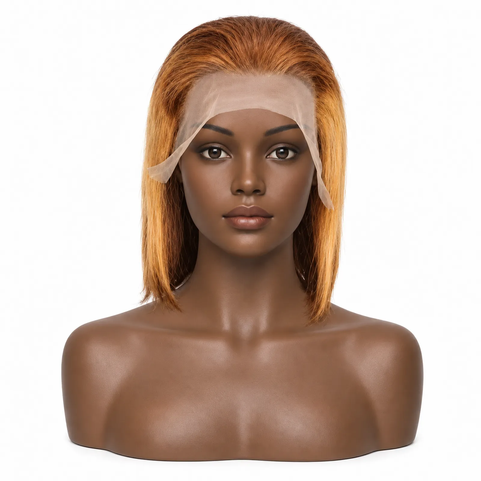 M4/27 Mixed Highlight Straight Bob Wig – front view