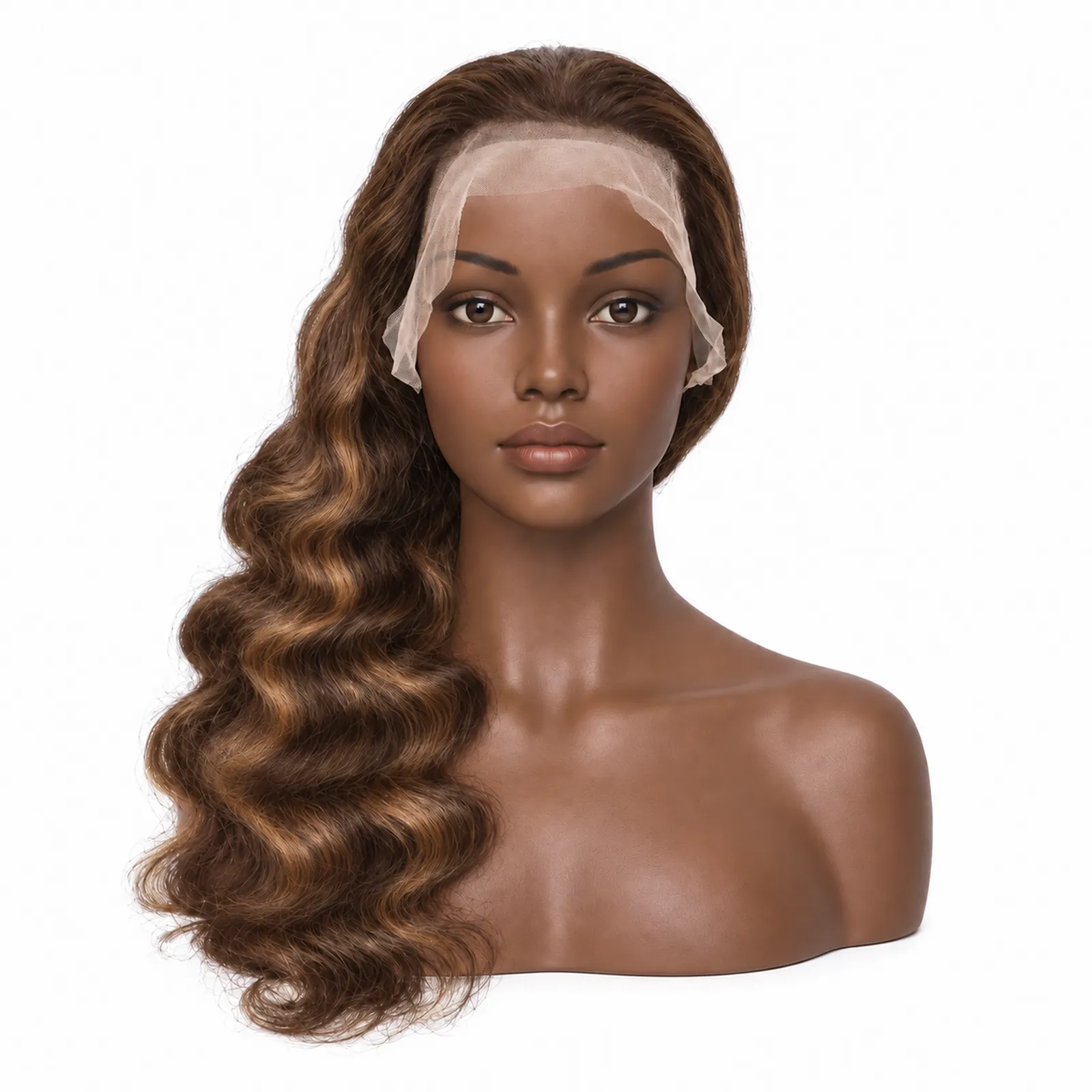 4/27 Highlight Body Wave Lace Front Wig – front view